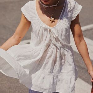 Free People love me smocked tunic NWT